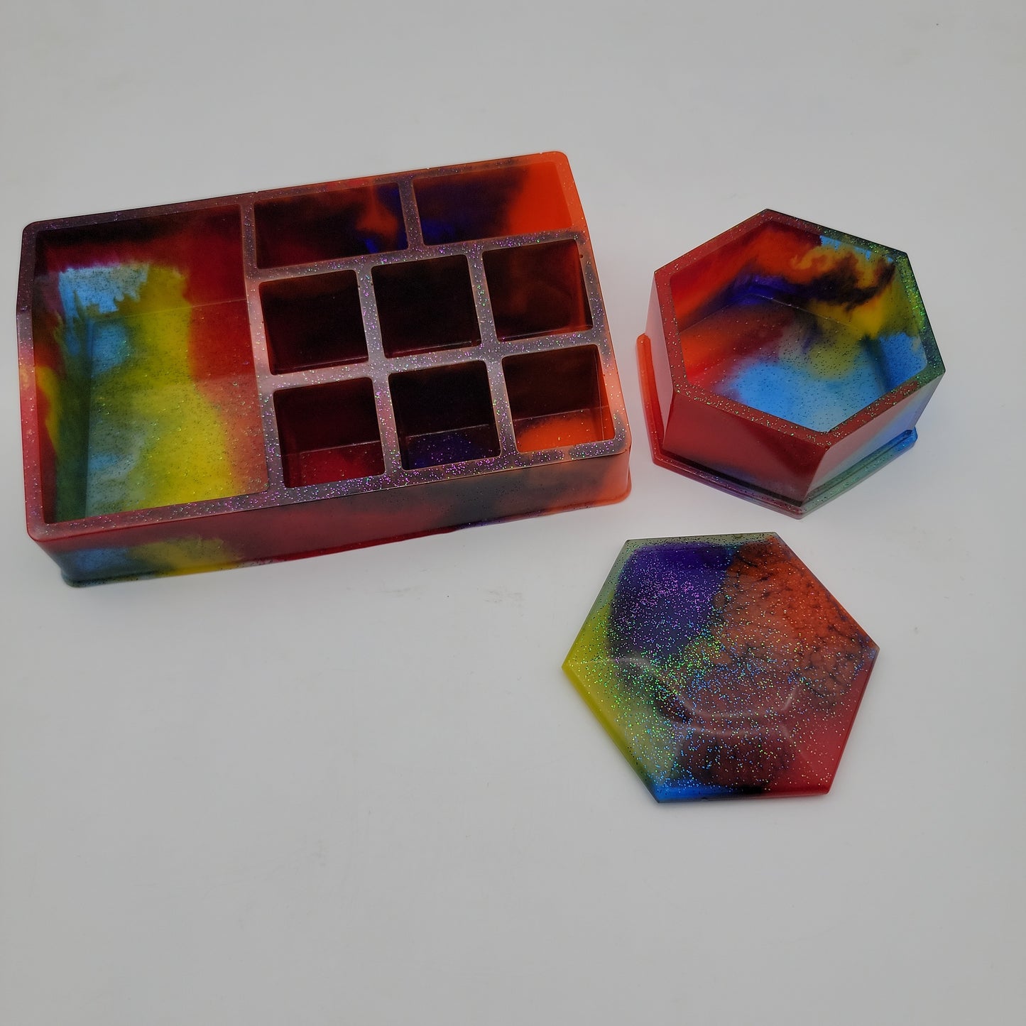 Retro Inspired Resin Art